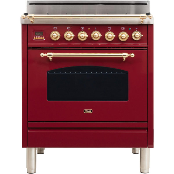 ILVE Nostalgie Series 30" 2.7 cu. ft. Freestanding Gas Range Wayfair